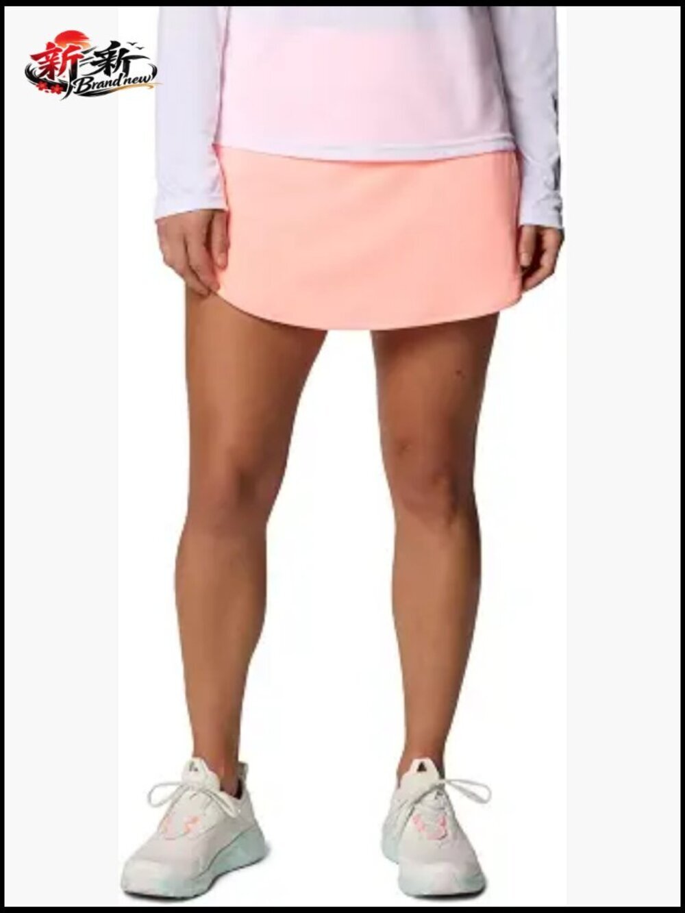Lightweight Omni-Wick Pull-On Skort with Built-In Shorts and Phone Pocket